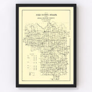 Pike County Vintage Map 1910