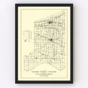 Porter County Vintage Map 1911