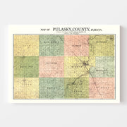 map of Pulaski Count