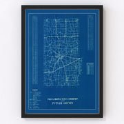 Putnam County Vintage Map 1936