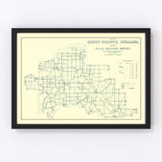 Scott County Vintage Map 1910