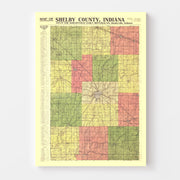 map of Shelby County