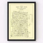 Shelby County Vintage Map 1909