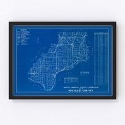 Spencer County Vintage Map 1936