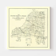 map of Starke County