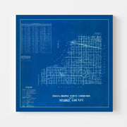 map of Starke County