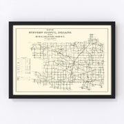 Steuben County Vintage Map 1910