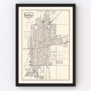 Terre Haute Vintage Map 1907