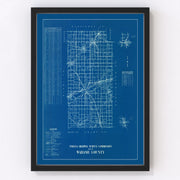 Wabash County Vintage Map 1936