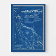 map of Wabee Lake