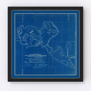 Webster Lake Vintage Map 1922