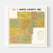 map of White County