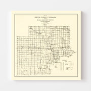 map of White County