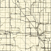 old White County map