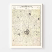 map of Delaware Coun