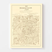 map of Stephens Coun