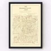Stephens County Vintage Map 1879