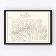 Menard County Vintage Map 1879