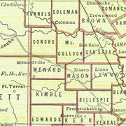 old Texas map