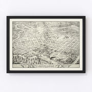 Jefferson Vintage Map 1872
