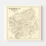 map of McLennan Coun
