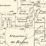 old Rains County map