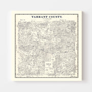 map of Tarrant Count