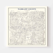 map of Tarrant Count