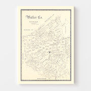 map of Walker County