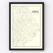 Brown County Vintage Map 1888