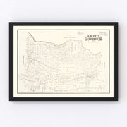 Wichita County Vintage Map 1889