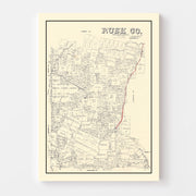 map of Rusk County