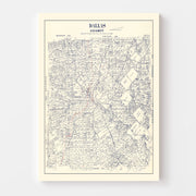 map of Dallas County