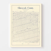 map of Glasscock Cou