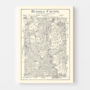 map of Runnels Count