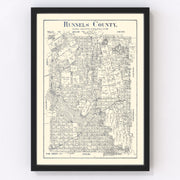 Runnels County Vintage Map 1898