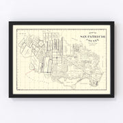 San Patricio County Vintage Map 1896