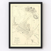 Brownsville Vintage Map 1890