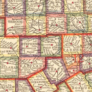 old Texas map