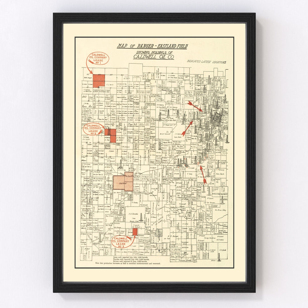 Ranger Vintage Map 1918