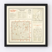 Callahan County Vintage Map 1919