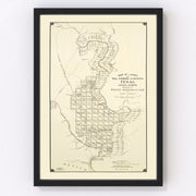 Val Verde County Vintage Map 1913