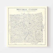 map of Mitchell Coun