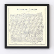 Mitchell County Vintage Map 1922