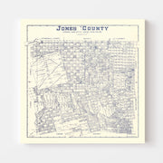 map of Jones County