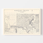 map of Hartley Count
