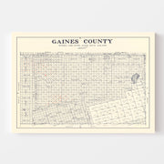 map of Gaines County