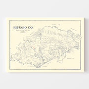 map of Refugio Count