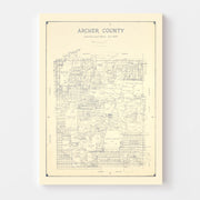 map of Archer County