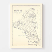map of Brazos County
